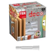 Taco universal Deco 8x49 mm – 100 unidades – PE – Anclaje para soporte macizo