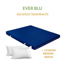Evergreenweb - Materasso Matrimoniale 180x195 Ever In Waterfoam Ortopedico Alto 15cm Con Coppia Cuscini In Memory Foam Gratis Rivestimento In Air 