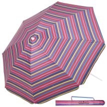 Kingsleeve 180cm / 200cm Parasol Uv50+ Garden Parasol Uv Umbrella, Height Adjustable 1.8/2m Beach Umbrella With Tilt Function, Carry Bag & Ground 