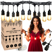 Ghirlanda Luminosa Da Giardino Per Esterni, 10 M, A Led A Risparmio Energetico, Ip65, Soluzione Led