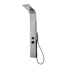 Essebagno Esseflat Mechanische Duschkonsole In Metallic-grau