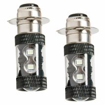 Faro Led Per Moto H6 80 W P15d H6m, Gancio Singolo, Luce Blu Ghiaccio Modificata Per Veicolo Elettrico (2 Pezzi)