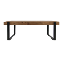Table Basse Norton 130x60 Cm - Teck/fer Recyclé