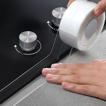 Cinta De Calafateo Transparente Autoadhesiva Impermeable, Cinta Adhesiva De Calafateo Transparente Para Sellado De Cocina Y Pared, Tira Selladora De 