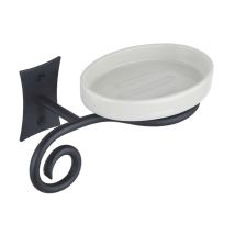 Sapho Rebecca - Seifenschale Mit Halter, Weiß Cc002