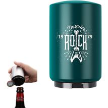 Beer Bottle Opener Automatic Beer Bottle Opener Magnetic Stainless Steel Bottle Opener Beer Bottle Opener Original Man Gift Useful (rock-1)