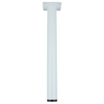 Piedino in Acciaio Laccato – Diametro 30mm – Altezza 100mm – Finitura Bianca – Prodotto per Mobili