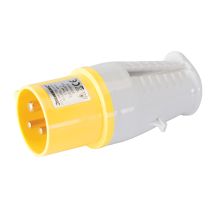 Baustromverteiler 16A 110V 3-polig IP44 – Robuster Kunststoffstecker – Ideal für Baustellen – IEC 60309