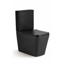 El Baño Moderno - Novobath Paris Inodoro Completo Rimless Compacto Negro - Ref: Wc-parisblack