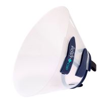 M Collo 36-42 Cm / Altezza L 20 Cm: Collare Protettivo Elisabettiano In Plastica E Neoprene Con Chiusura A Strappo Regolabile Linea Post-op