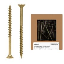 Viti Universali A Testa Svasata 5,0 X 70 Giallo Passivato - Confezione Da 90 Viti Per Legno Con Attacco Pz 2 E Filettatura Parziale - Viti Per 