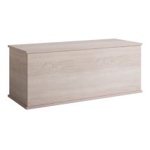 Muebles Bonitos - Baule Contenitore Panca Contenitore Multiuso Cassapanca Box Contenitore 100x40x40cm Modello Ariel Sonoma Finitura Opaca