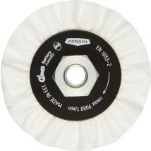Osborn Polierring Notiflex Soft 100mm – 100mm – 10mm – 9000 min-1 – empfohlen für: Stahl, Edelstahl, Messing, Kupfer, Aluminium