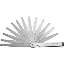 Fühlerlehre 0,03-1mm - Konische Maßlehre - Messlehre Zum Messen Der Spaltmaße, 32 Blätter In Metallscheide - Richter