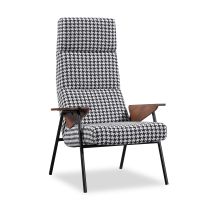 Parumm - Sessel Gepolstert Ribe Pärumm Hahnentrittmuster 83x87x114 Cm
