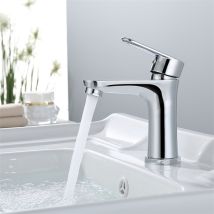 Aihom - Rubinetto Del Bagno Miscelatore Per Lavabo A Due Vie Per Bagno Rubinetto Per Lavabo In Acciaio Inossidabile Rubinetto Per Lavabo Cromato