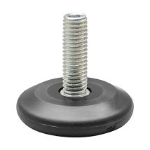 Quickclick Höhenverstellschraube Ultrasoft-einsatz, Ø37mm, M10x25mm, Schwarz