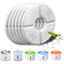 6 Pcs Filtres De Remplacement Pour Fontaine À Eau Pour Animaux De Compagnie, Filtres Avec Charbon Actif Et Résine, Pour Chat/chien
