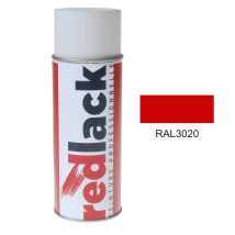 Redlack - Pintura En Spray Rojo Tráfico Ral 3020 Multisoporte Mate