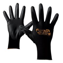 Guanti Sintetici Spalmati In Poluiuretano Pu Dorso Areato Nero M-xxl 12paia Rays, "xl"