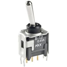 Nkk Switches B18ah B18ah Interruttore A Levetta 28 V/dc 0.1 A 1x (on) / Off / (on) Momentaneo / 0 / Momentaneo 1 Pz.