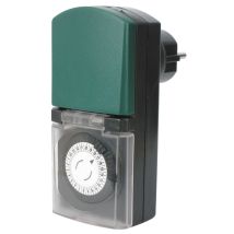 Mini Programador Mecánico Exterior Ip44 Gao 3680 W - Blanco