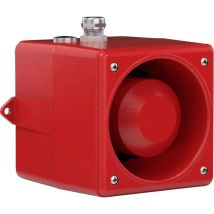 B-Ware Schallgeber Schallgeber Signalgeber 24 Vdc 31 Töne Rot Metall 110d B Ip67