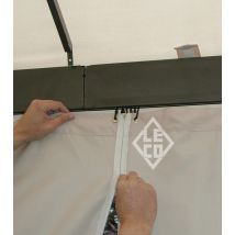 Leco 4er-set Seitenteile Für Profi-pavillon "light" (13930114), Natur, 3,0 X 3,0 M
