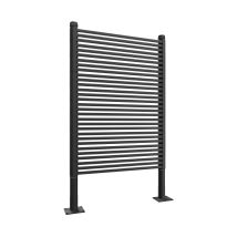 Frankystar - Linea - Sichtschutzwand F r Den Au enbereich 90,5x193 Cm Aus Metall Und Harz Schwarz