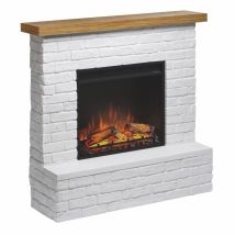 Tagu Cheminée Électrique Décorative "rolf" Blanc - Powerflame