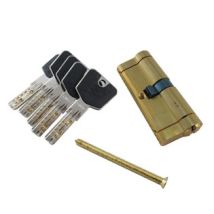 Bombillo K-55 LP-40X40 AR – Cilindro de alta seguridad – 40x40 mm – Leva larga 15 mm – 5 pines activos + 5 pines pasivos – Incluye 5 llaves