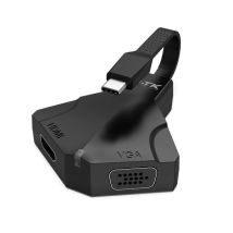 Adattatore Hub Type-c A Hdmi 4k - Vga 1080p / Audio 3,5 Mm / Tg7194 / Grigio / Mtk