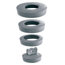 Wirquin – Tapón Universal Gris 39224001 – Diámetro fregadero 58mm – Diámetro desagüe 50mm – Material Caucho – Conexión Latón