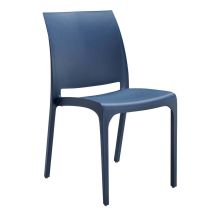 Bica - Startbarer Polypropylen -außenstuhl Mit Nicht -slip -lyrs -füßen - Blue