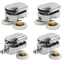 Umnuou - 4er-set Duschrollen 23 Mm Für Schiebedusche, Ersatzrollen, Ober- Und Unterräder