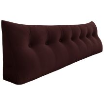 Vercart - Grande Cuscino A Cuneo Per Il Riposo A Letto, Cuscino Lungo Per La Lettura, Cuscino Decorativo Per La Testiera, Cuscino Triangolare Per La 