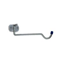 Estante multiusos plegable con gancho de acero redondo de 9 mm – Placa de soporte estampada – 32 cm