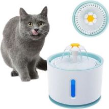 Fontaine D'eau Pour Animaux - Pimpimsky - 2.4l - Usb - Led - Plastique Écologique