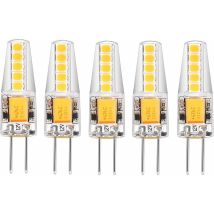 5er-pack G4-led-lampen, Neutralweiß (2700 K), 12 V Ac/dc, 3 W, 200 Lm, Ersatz Für 20-w-g4-halogenlampen. Kein Dimmen, Kein Flackern. Led-lampe Mit 