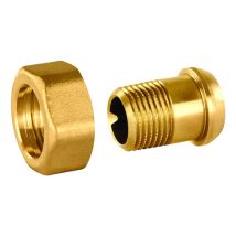 Resideo Racor De Conexión O-c Espiga De Rosca Macho R1/2, 1 1/8x14, Junta Cónica, Asv-cs-20-o-c