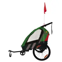 Rimorchio Passeggino Bici Bellelli "trailblazer" 2 In 1 Verde Chiaro, 41 Kg