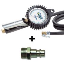 Wonder - Reifendruckpistole Mit Manometer Druckluftpistole Eurodainu 1991 Bar Psi
