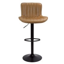 Verstellbarer Hocker Snas In Taube Mit Schwarzem Fuß 45x55x90 Cm