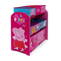 Peppa Pig Scaffale Portagiochi Con 6 Contenitori In Tessuto
