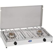 Cfparker Fornello A Gas 2 Fuochi Gpl / Metano Con Valvola Di Sicurezza Mod. 5522rsg - Fonte Di Alimentazione: Gpl