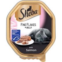 Sheba - Alutray Fine Flakes Salmon In Jelly 85g Pk22 - 717543