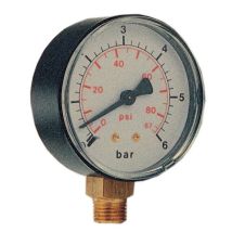 Manometer für Autoklaven-Elektropumpen – Maximaler Druck 10 bar – Durchmesser 63 mm – Genauigkeit ±1,6 %