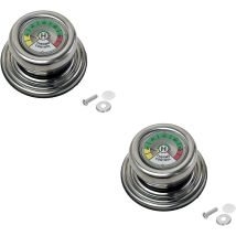 Lot De 2 Poignées De Couvercle De Casserole Avec Thermomètre, Pour Casseroles, Casseroles Et Poêles En Fer Universelles