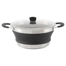 Topf Outwell Collapsible Pot L Silikon Edelstahl 3.4 Liter