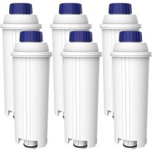 Coffee Machines Water Filter, Replacement For De'longhi Dlsc002, Ser3017 & 5513292811 - Including Versions Of Ecam, Esam, Etam Series (6) - Aqua Crest
